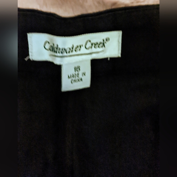 Black Coldwater Creek Pants- 16 - Picture 7 of 9